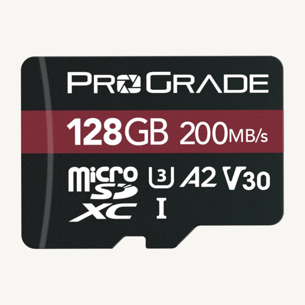 grade 3 microsd card ProGrade Digital 128GB U3 V30 Micro SDXC UHS-I Memory Card