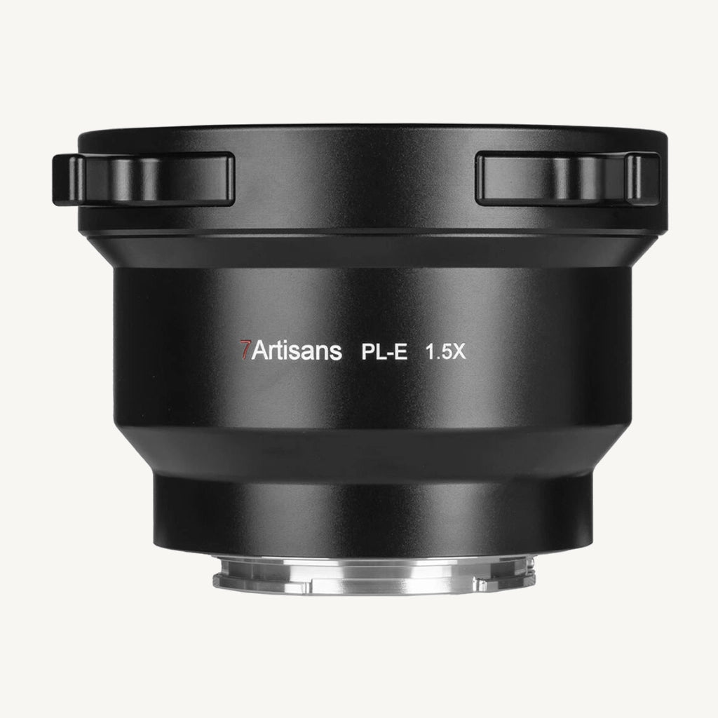 7artisans ARRI PL to Sony E 1.5x teleconverter front view