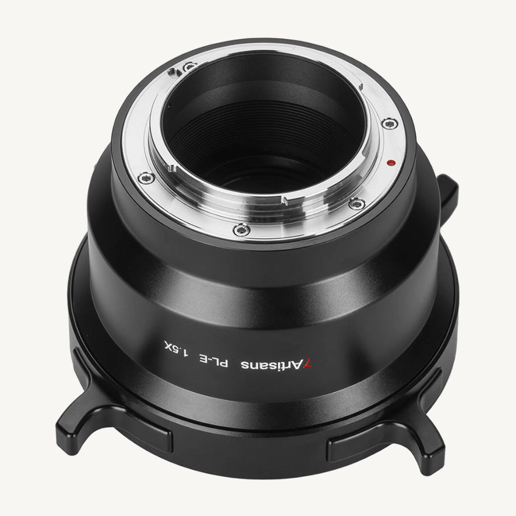 7artisans ARRI PL to Sony E 1.5x teleconverter front view