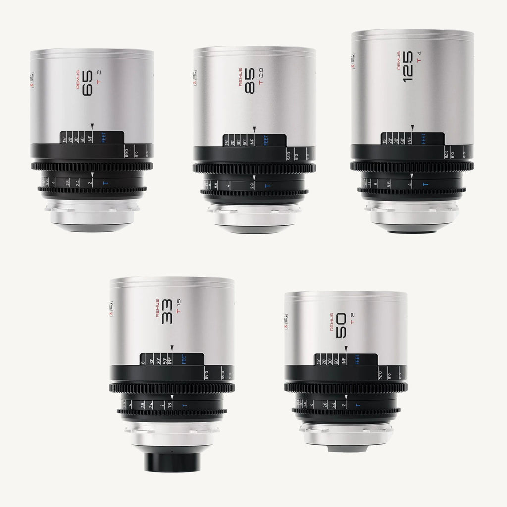 Blazar Remus 1.5x Anamorphic 5 Lens Kit / 33mm / 50mm / 65mm / 85mm