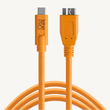 Tether Tools TetherPro USB C to 3.0 Micro B Cable / CUC3315-ORG
