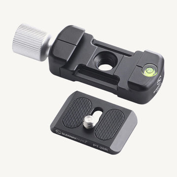 Sunwayfoto DDC-26LT Mini Screw-Knob Clamp with Quick Release Plate