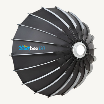 Jenie Black Box Deep Parabolic Softbox / 120CM / Bowens / Silver