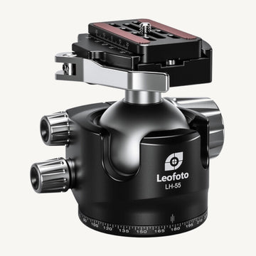 Leofoto Low Profile Ball Head with Plate / LH-55LR + NP-50