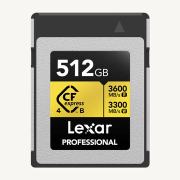 Lexar 512GB Professional CFexpress Type B Memory Card / Gold