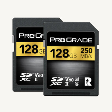 ProGrade Digital 128GB U3 V60 UHS-II SDXC Memory Card / 2 Pack