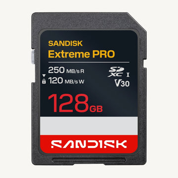 Sandisk 128GB U3 V30 UHS-I SDXC Extreme Pro Memory Card