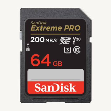 Sandisk 64GB U3 V30 UHS-I SDXC Extreme Pro Memory Card