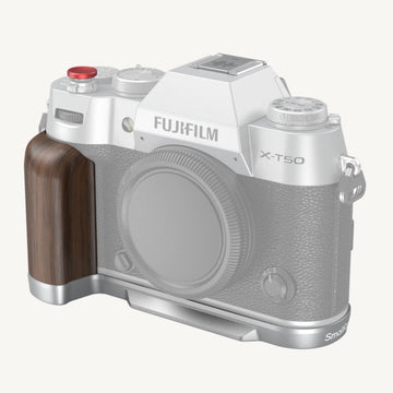 SmallRig 4735 L-Shape Mount Plate with Wooden Handle for Fujifilm X-T50
