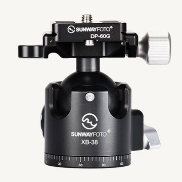 Sunwayfoto XB-38 Low-Profile Ball Head with Screw Knob Clamp