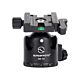 Sunwayfoto XB-44 Low-Profile Ball Head with Screw-Knob Clamp DDC-50x